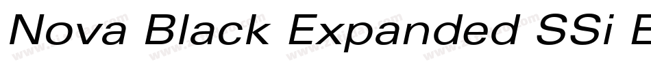 Nova Black Expanded SSi Extra Bold Expanded字体转换